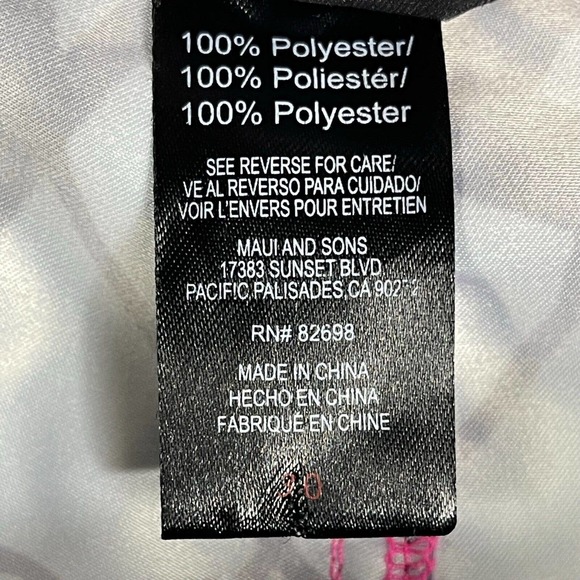 Maui And Sons Mens 30 Swim Trunks Lightweight Multicolor Pocket Drawstring Waist - Picture 8 of 12